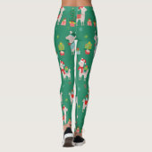 Kerstlamas Leggings (Achterkant)