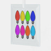  kerstlampen glas ornament (Voorkant links)