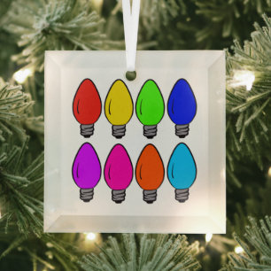  kerstlampen glas ornament