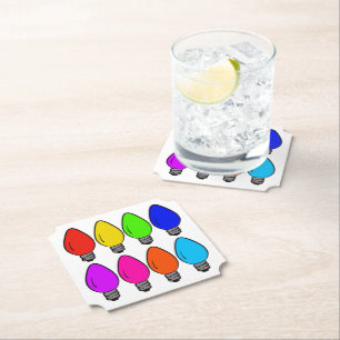 kerstlampen kartonnen onderzetters