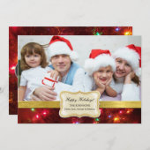 Kerstlampfeestdagen Feestdagenkaart (Voorkant / Achterkant)