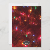 Kerstlampfeestdagen Feestdagenkaart (Achterkant)