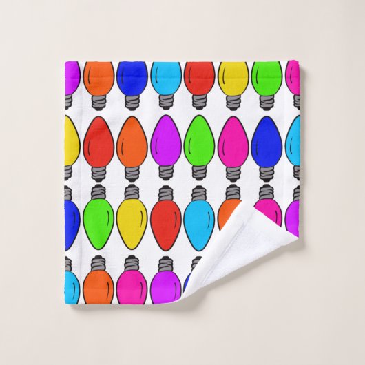 kerstlampglas bad handdoek (Wasdoekje)