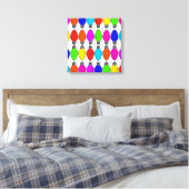 kerstlampglas canvas afdruk (Insitu (Slaapkamer))