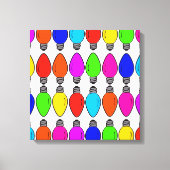 kerstlampglas canvas afdruk (Voorkant)
