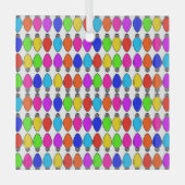 kerstlampglas glas ornament (Voorkant)