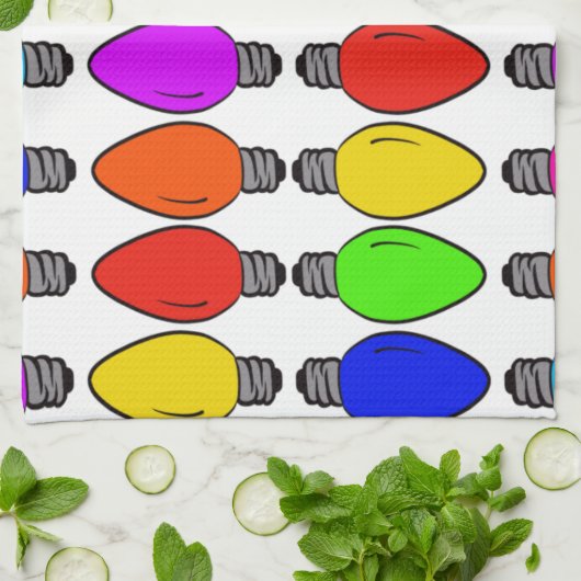 kerstlampglas theedoek (Gevouwen)