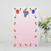 kerstlamphuis briefpapier (Staand voorkant)