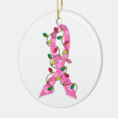 Kerstlampje borstkanker keramisch ornament (Links)