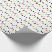 kerstlampje cadeaupapier (Hoek)