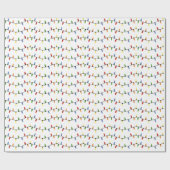 kerstlampje cadeaupapier (Vlak)