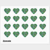 Kerstlampje 'Jouw tekst' sticker hart (Vel)