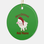  kerstlampje keramisch ornament (Links)