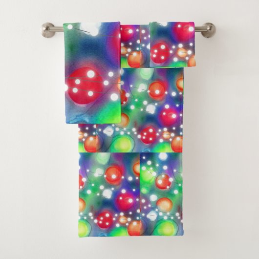 kerstlampjes bad handdoek (Insitu)