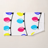 kerstlampjes bad handdoek (Handdoek)