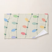 kerstlampjes bad handdoek (Handdoek)