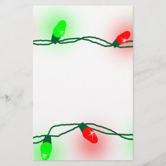 kerstlampjes briefpapier