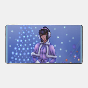 kerstlampjes bureaumat