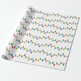 kerstlampjes cadeaupapier