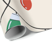 Kerstlampjes cadeaupapier (Rol Hoek)