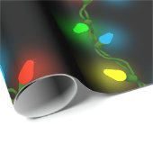kerstlampjes cadeaupapier (Rol Hoek)