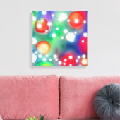 kerstlampjes canvas afdruk (Insitu (Woonkamer))