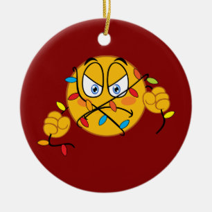 kerstlampjes Emoji Ornament