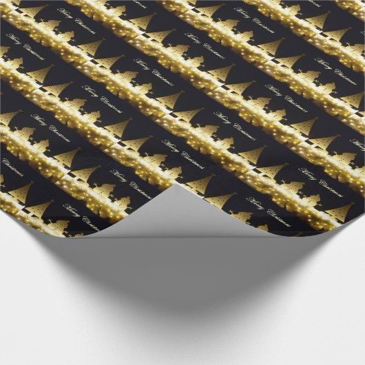 kerstlampjes en snoeischerpapier cadeaupapier (Hoek)