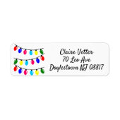 kerstlampjes etiket (Voorkant)