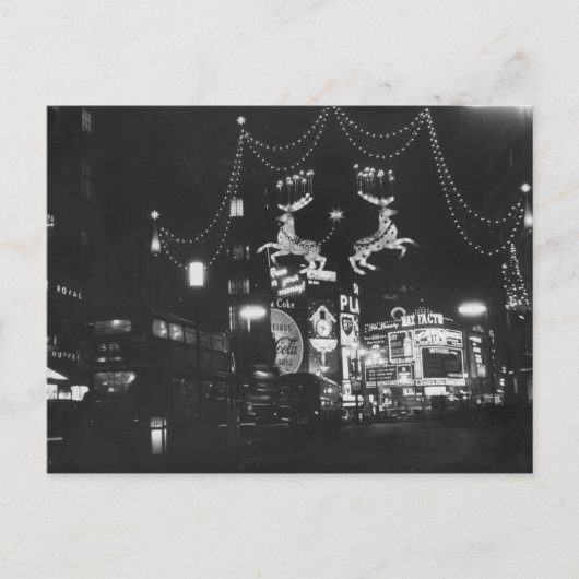 kerstlampjes feestdagenkaart (Voorkant)