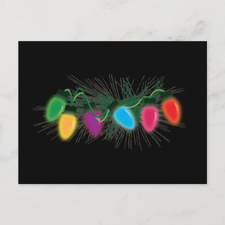 kerstlampjes feestdagenkaart