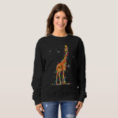 kerstlampjes Giraffe Giraffes Trui (Voorkant volledig)
