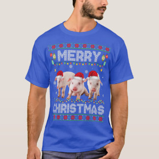 kerstlampjes grappige kerstkerstkerstmandieren t-shirt