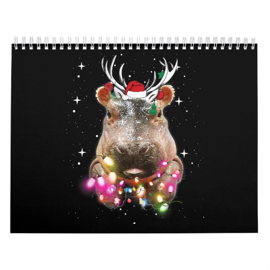 Kerstlampjes Hippo Fiona Hippopotamus Lover Kalender (Hoes)