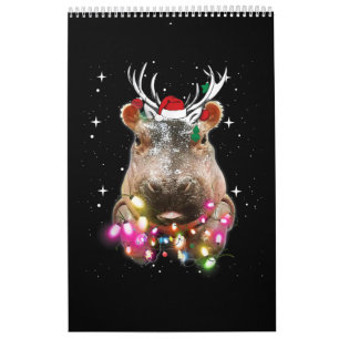 Kerstlampjes Hippo Fiona Hippopotamus Lover Kalender