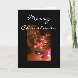 Kerstlampjes [kerstkaart] feestdagen kaart