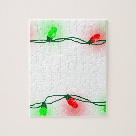 kerstlampjes legpuzzel (Verticaal)
