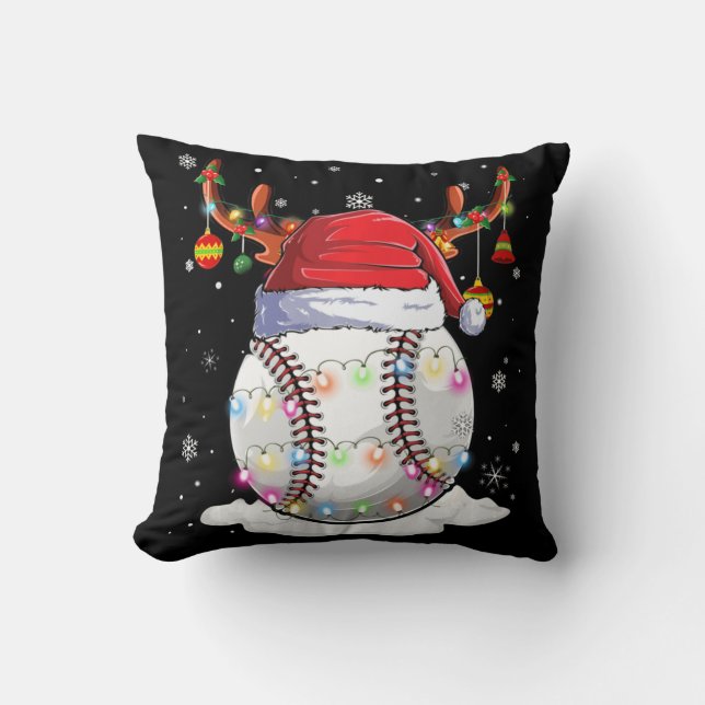 kerstlampjes met honkbal kussen (Voorkant)