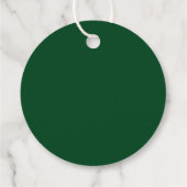 kerstlampjes met penseel Groen Bedankjes Labels (Achterkant)