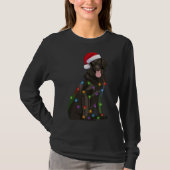 Kerstlampjes met platte laag omhuld recept t-shirt (Voorkant)