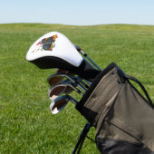 Kerstlampjes met rottweiler golfheadcover (Insitu)