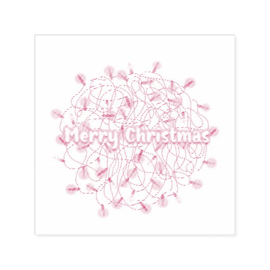 Kerstlampjes met tangled kerstlicht zelfinktende stempel (Design)