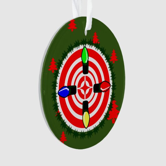 Kerstlampjes op het punt! ornament (voorkant)