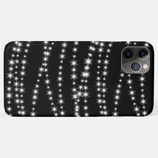 Kerstlampjes op zwarte iPhone-draagtas Case-Mate iPhone Case (Achterkant (horizontaal))