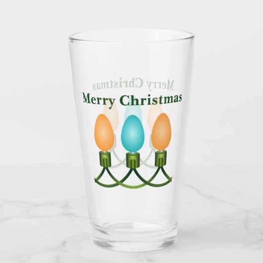 kerstlampjes, Oranje en blauw Glas (Achterkant)