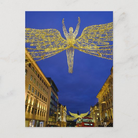 Kerstlampjes, Regent Street, Londen Briefkaart (Voorkant)