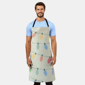 kerstlampjes schort (Gedragen)