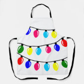 kerstlampjes schort (Voorkant)