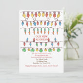 Kerstlampjes Verplaatsende Aankondiging (Staand voorkant)