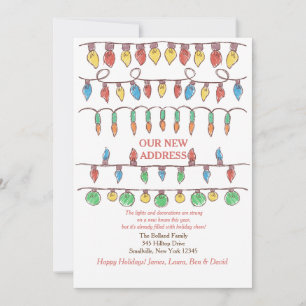 Kerstlampjes Verplaatsende Aankondiging